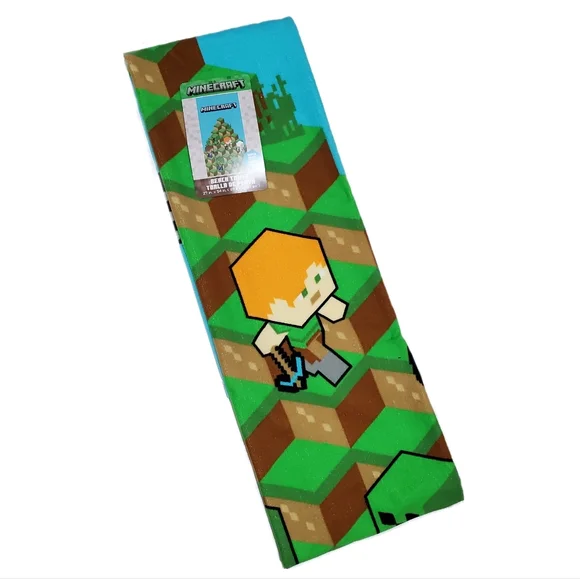 Minecraft Beach Towel NWT - Picture 5 of 5